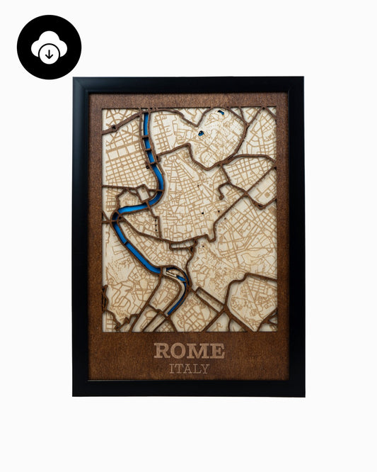 Rome Italië - Kaart