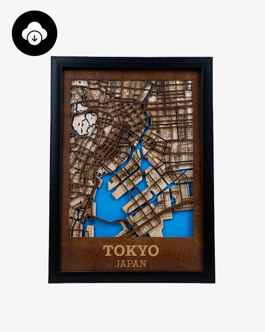 Tokio Japan - Kaart